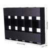 Functional Slim Adhesive Cabinet Door Mount 5 Compartment Adhesive Metal Straw Organizers Slim Cabinet Door Wall Mount