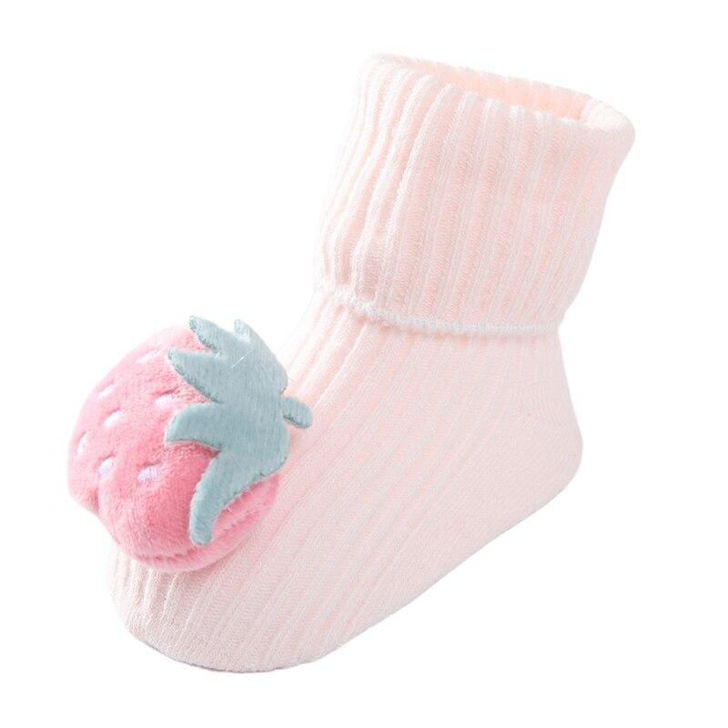 0-1Y Newborn Baby Girl Boy Cotton Socks Infant Cartoon Animals Socks Anti-slip Middle Tube Floor Socks