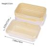 10Pcs Plaid Disposable Rectangular Plastic Packing Box With Lid Cream Cake Sale Package Box Picnic Bento Sushi Bread Containers
