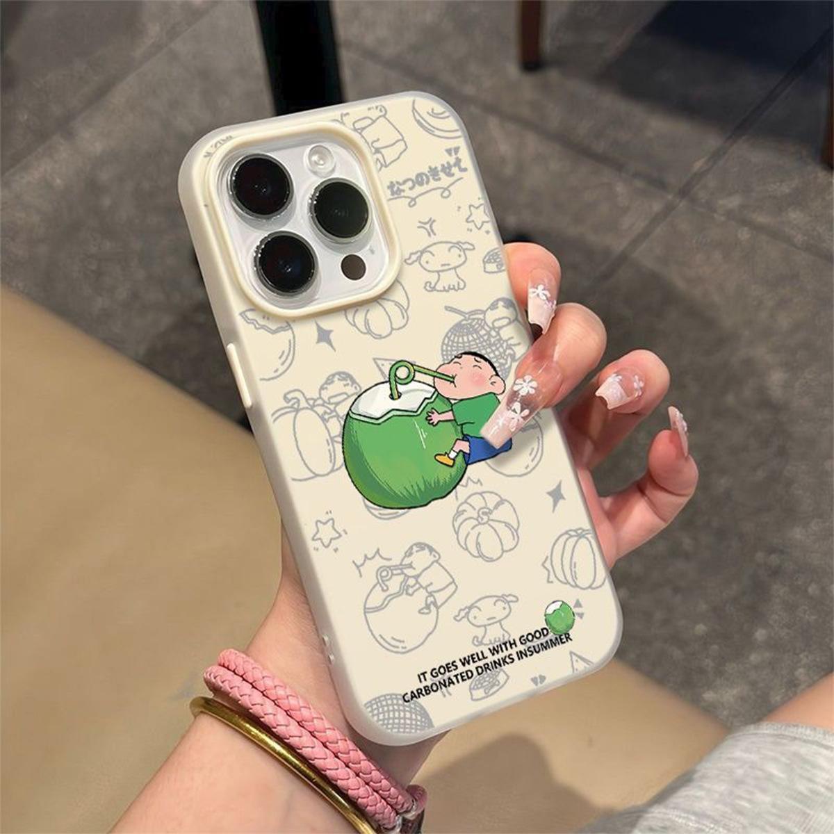 

Jelly 2-in-1 Mobile Phone Case with Heat Dissipation, Anti-sweat and Anti-fingerprint Soft Edge Internet Celebrity Goddess Simple Couple For iPhone 11