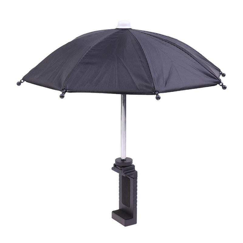 Mini support de téléphone portable étanche, parapluie de locomotive, pare-soleil en métal, parapluie de vélo