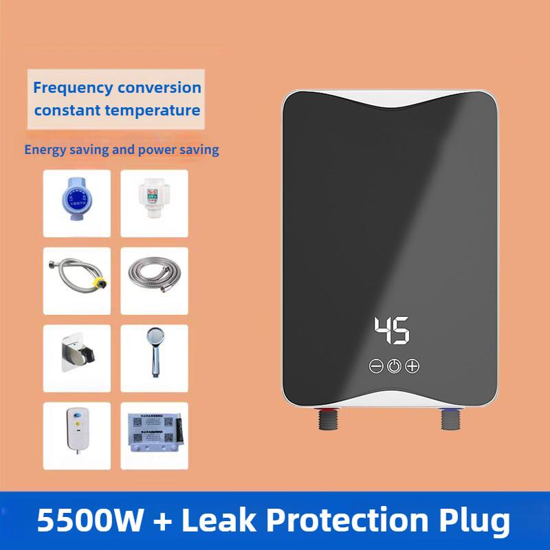 5500W Intelligent Variable Frequency Constant Temperature Water Heater Small Instant Shower Electric Water Heater