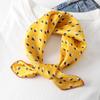 Satin Imitation Silk Scarf Women'S Digital Printing Silk Scarf Small Square Scarf 50Cm Polka Dot Stripe Various Scarves Decorative Trend