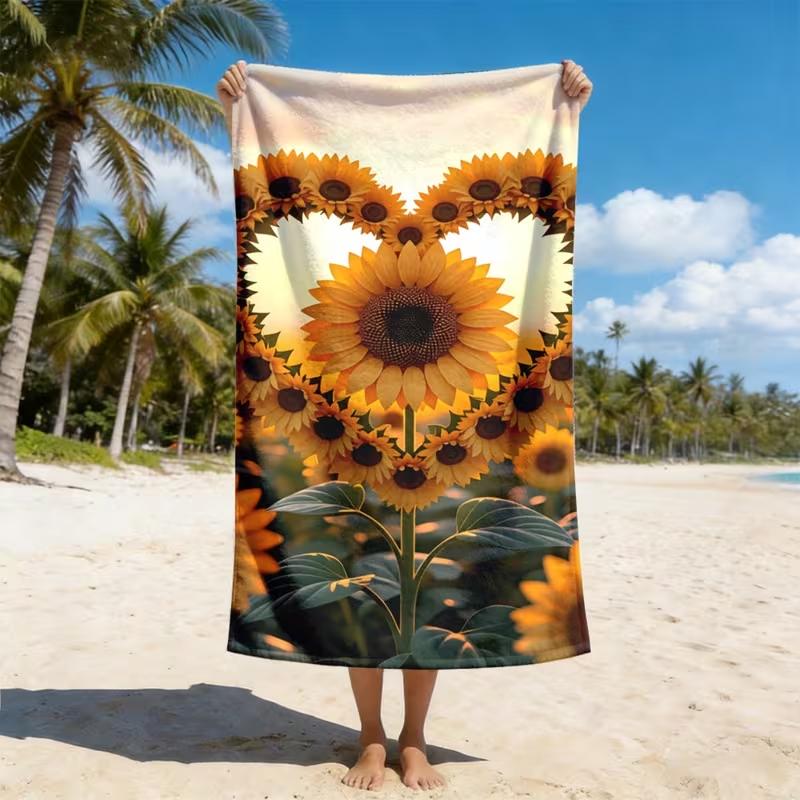 Pink Background Hibiscus Plumeria Tropical Beach Towel Sand Free Towel Monstera Palm Leaf Floral Print Lightweight Blanket