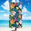 Palm Leaf Floral Pattern Tropical Rainforest Botanical Beach Towel Microfiber Quick-Drying And Lightweight Suitable For The Pool