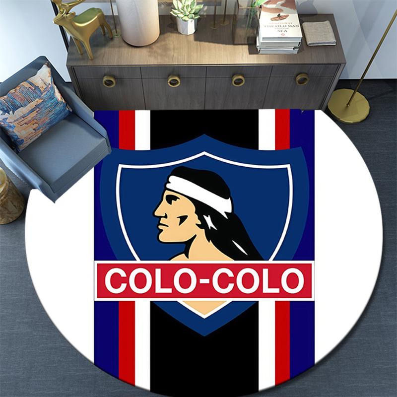 CSD Colo‑Colo Round Area Rug,Carpet Rug for Living Room Bedroom Sofa Playroom Decor,Non-slip Floor Mat