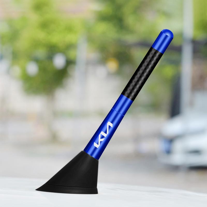 ANIE7 Carbon Fiber Car Radio Antenna Aerial For Kia Picanto rio ceed sportage cerato soul sorento Car Accessories
