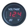 DC 5-48V Car Motorcycle Voltmeter Mini Digital Waterproof LED Panel Tester Display Round Volt Meter Gauge
