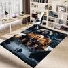 1pc Fire and Blood Office Carpet Chair Mats, Home Decor Mat | Fantasy Theme Mat | Durable Mat, Dragon DecorB18