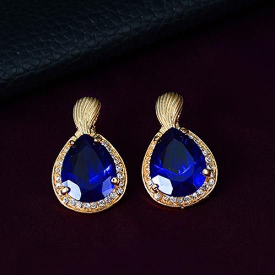 Dámské formální párty Waterdrop kubické zirkony náhrdelník náušnice náramek prsten US6-9