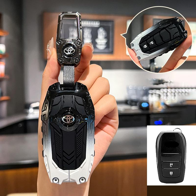 Car Remote Key Case Cover Protector Shell Fob for Toyota RAV4 Crown Hilux Fortuner Camry Land Cruiser Prado Keyless Accessories