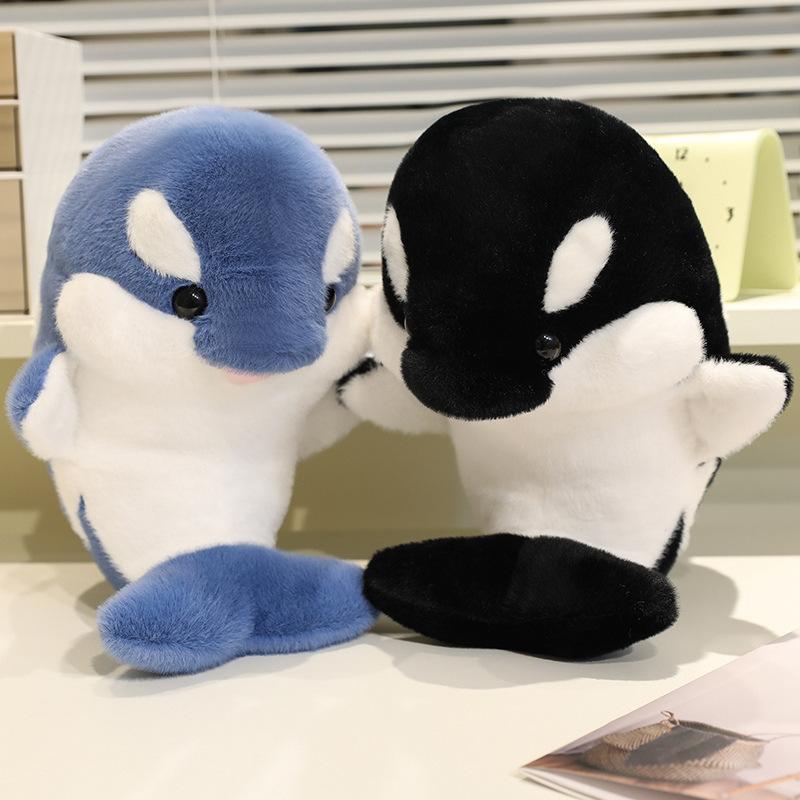 Cartoon Whale Doll Marine Animal Killer Whale Plush Toy Doll Girl Comfort Pillow Rag Doll Gift Premium Durable