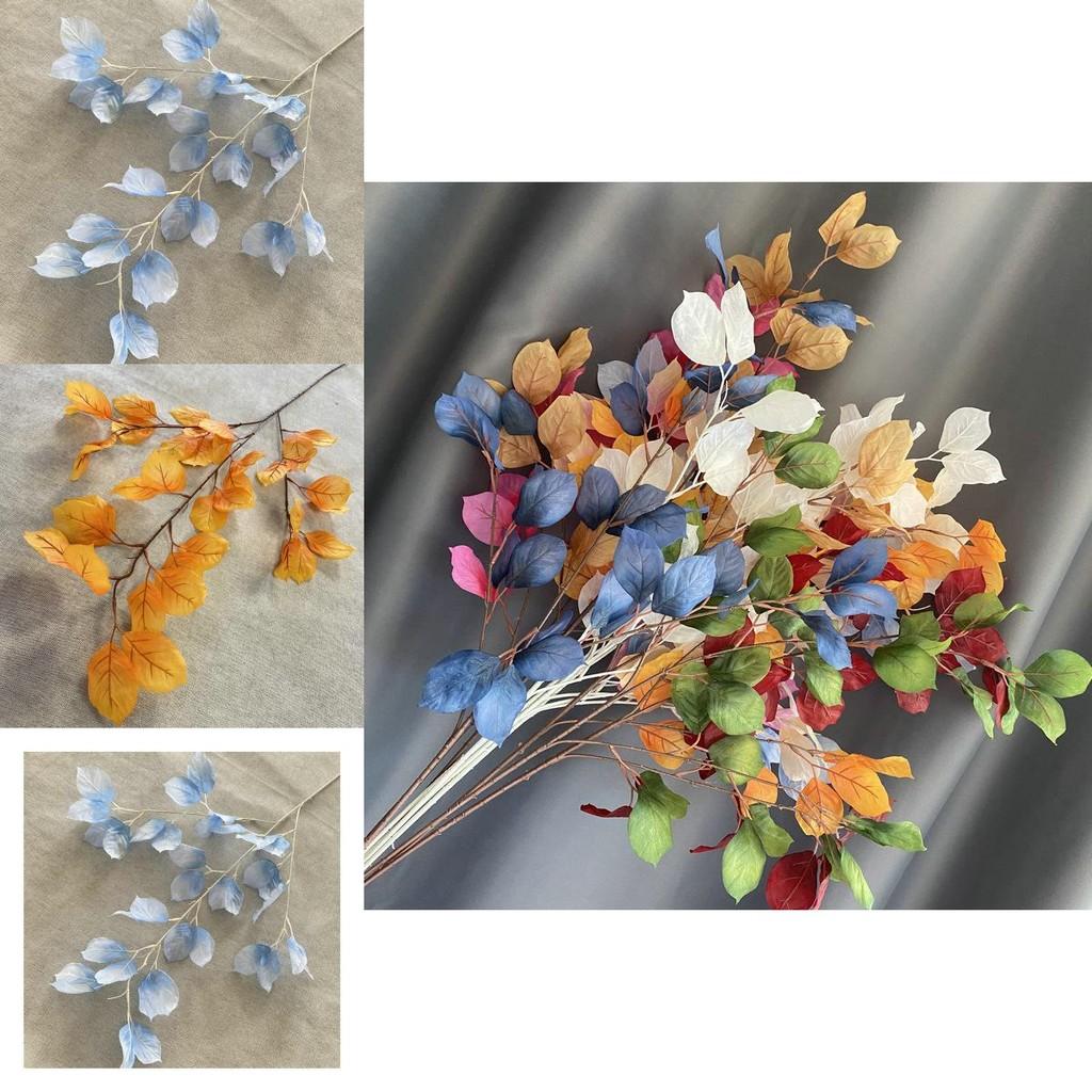 Artificial Kapok Leaves For Home Staging Photography Props Indoor Outdoor Use