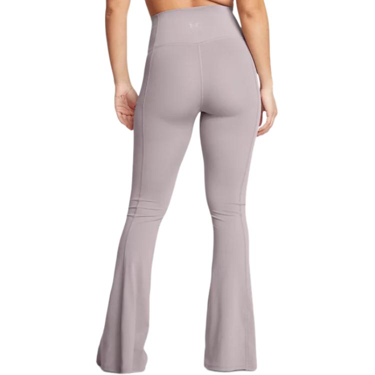 Under Armour Meridian UA Kick Flare Pants Solid Quick-Dry Elastic Mid-Waist Flared Casual Pants Women pants Lithe-Gray 1386623-015