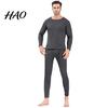 Thermal Pajamas 2 Pcs/Set Unisex Winter Warm Underwear Set Round Neck Slim Fit Long Sleeve Solid Color Thick Fleece Lined Soft Elastic Sport