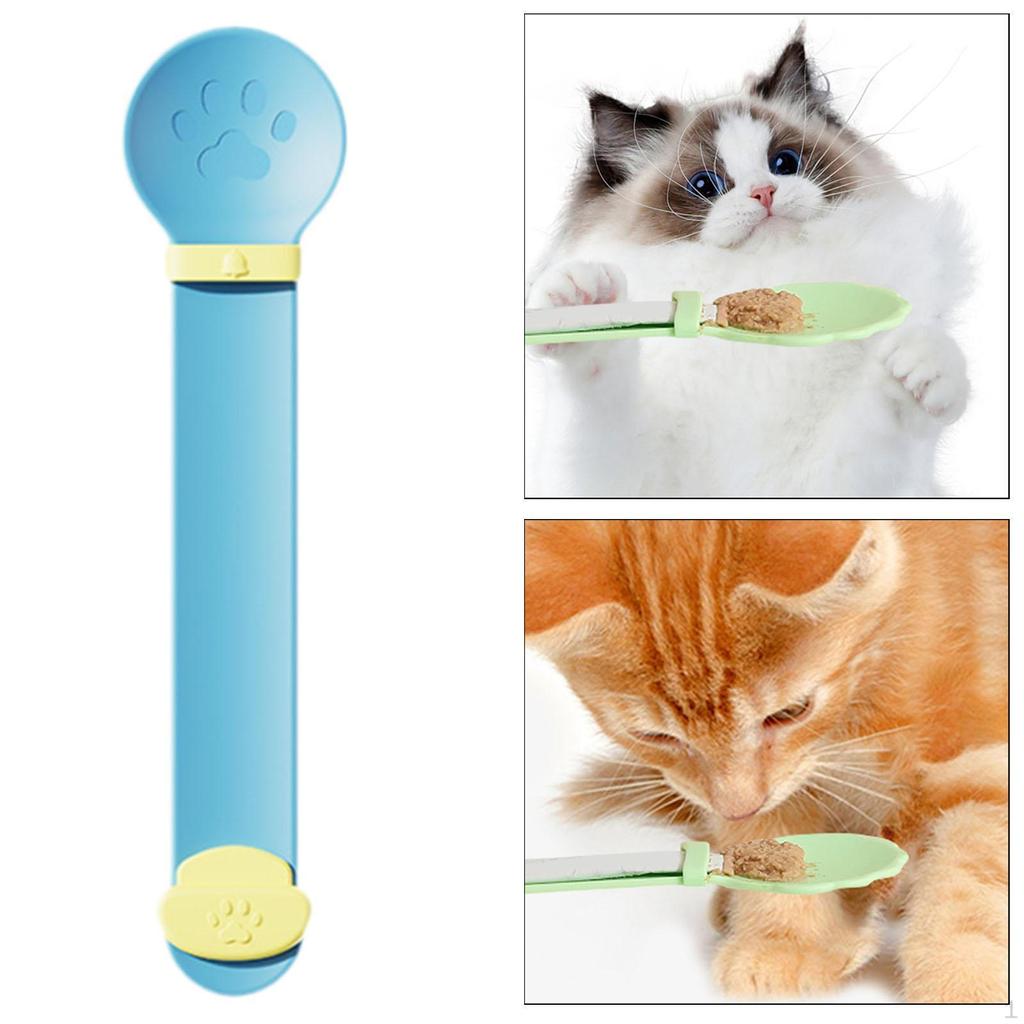 Cat Feeder, Strip Bar Squeeze Spoon, Snacks, Ladle
