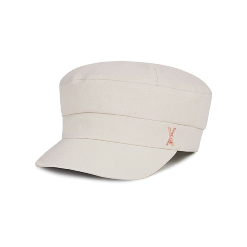 VARZAR VA Cubic Studded Sailor Cap Beige
