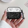 Black Line Print Case For Airpods 3 1 2 Pro Pro2 4 Pro3 Earphone Cases Cover