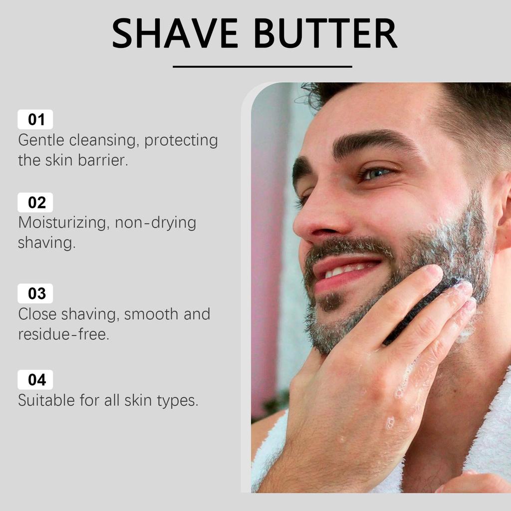 Herren Rasierseife Sanft Reinigend Glatte Rasur Tief Feuchtigkeitsspendend Und Beruhigend Trockene Haut
