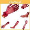 Creative Halloween Scary Fake Body Parts Bloody Severed Arm Hand Foot Props For Celebrations