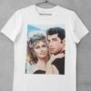 Vintage Retro Grease Stilfull film John Travolta Hollywoodskådespelare fläktkonst Unisex T-shirt
