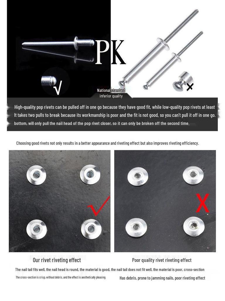 Ruiyi Industrial Pneumatic Rivet Gun - Stainless Steel Self-Piercing Riveting Machine