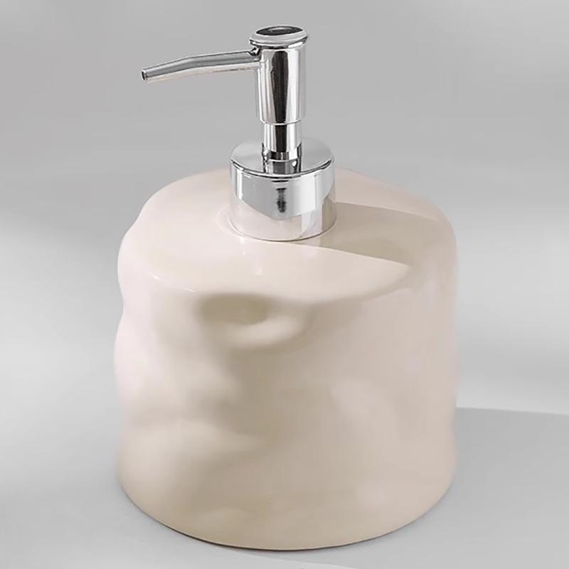 Large Capacity Ceramic Lotion Bottle 600ML High Value Hotel Hand Sanitizer Soap Dispenser Bathroom Shower Gel Shampoo Bottle New