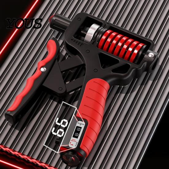Finger Strengthening Equipment Hand Grip Strengthener with Counter, 5-165kg Resistance Adjustable Carpal Tunnel Relief Tool Forearm Trainer
