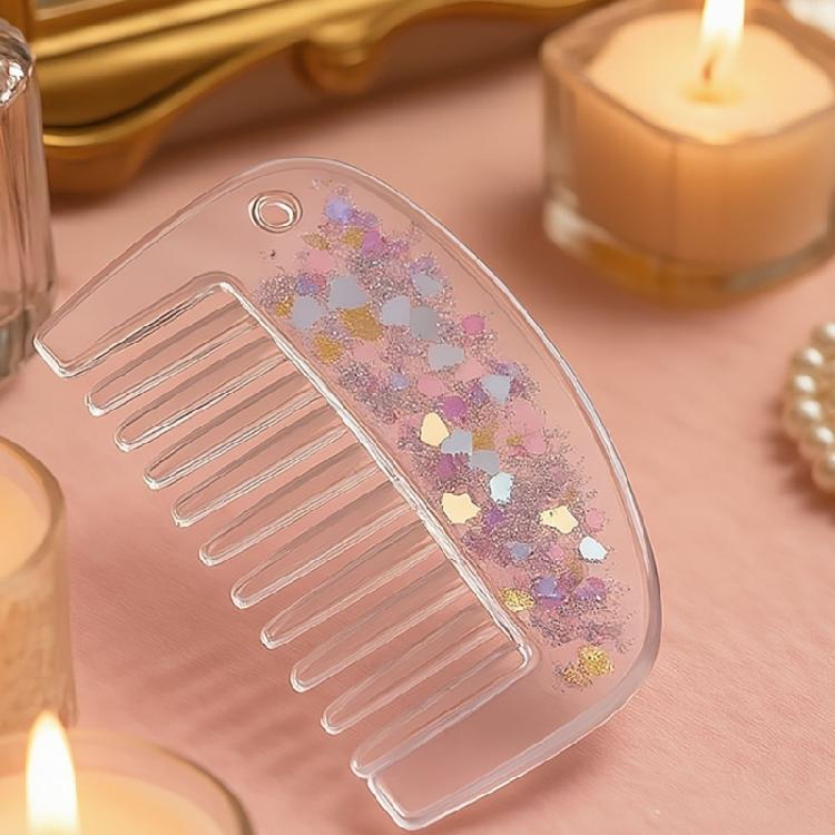 Multi Purpose Hole Comb Silicone Mold Multi Functional Craft Tool Hair Accessory Template Jewelry Studio Essential