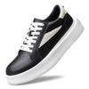 Fashion Genuine Leather Male Walking Shoes 2025 New Mens Sneakers Stylish Lace-Up Men Casual Flats Classic All-match Men's Skate Shoes