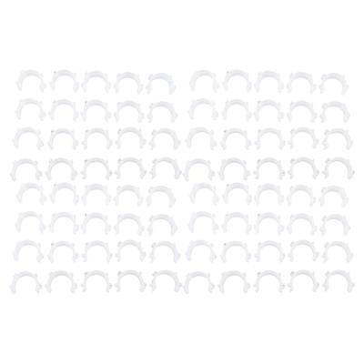 80 Pcs Sewing Bobbin Clamp Prevent Thread Tail Unwinding White Plastic Bobbin Thread Organizer