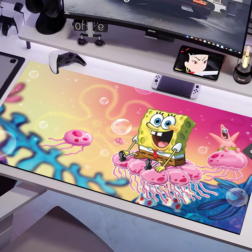 P-Patrick S-Star Mouse Pad Multiple Sizes Large Square Computer Office Game Table Mats Rubber Anti-slip Mousepads