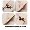 4Pcs Fashion Horse Year Brooch Unique Decoration Compact Design Safety Badge Pin For Coats Bags Hats Scarves