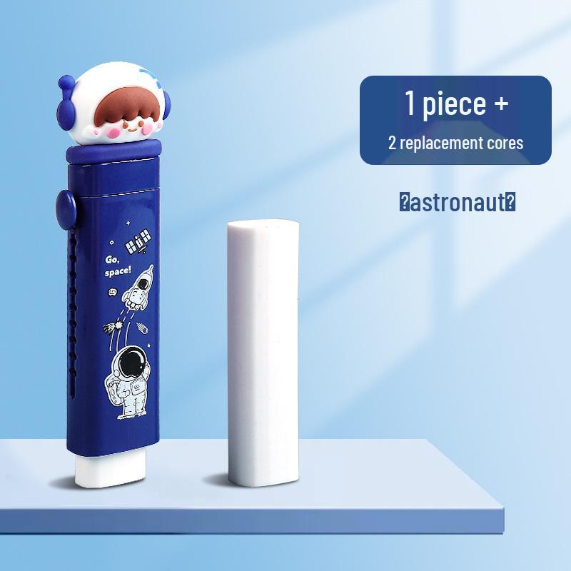 

Cartoon Push-Pull Retractable Eraser for Kids - Dust-Free & Clean