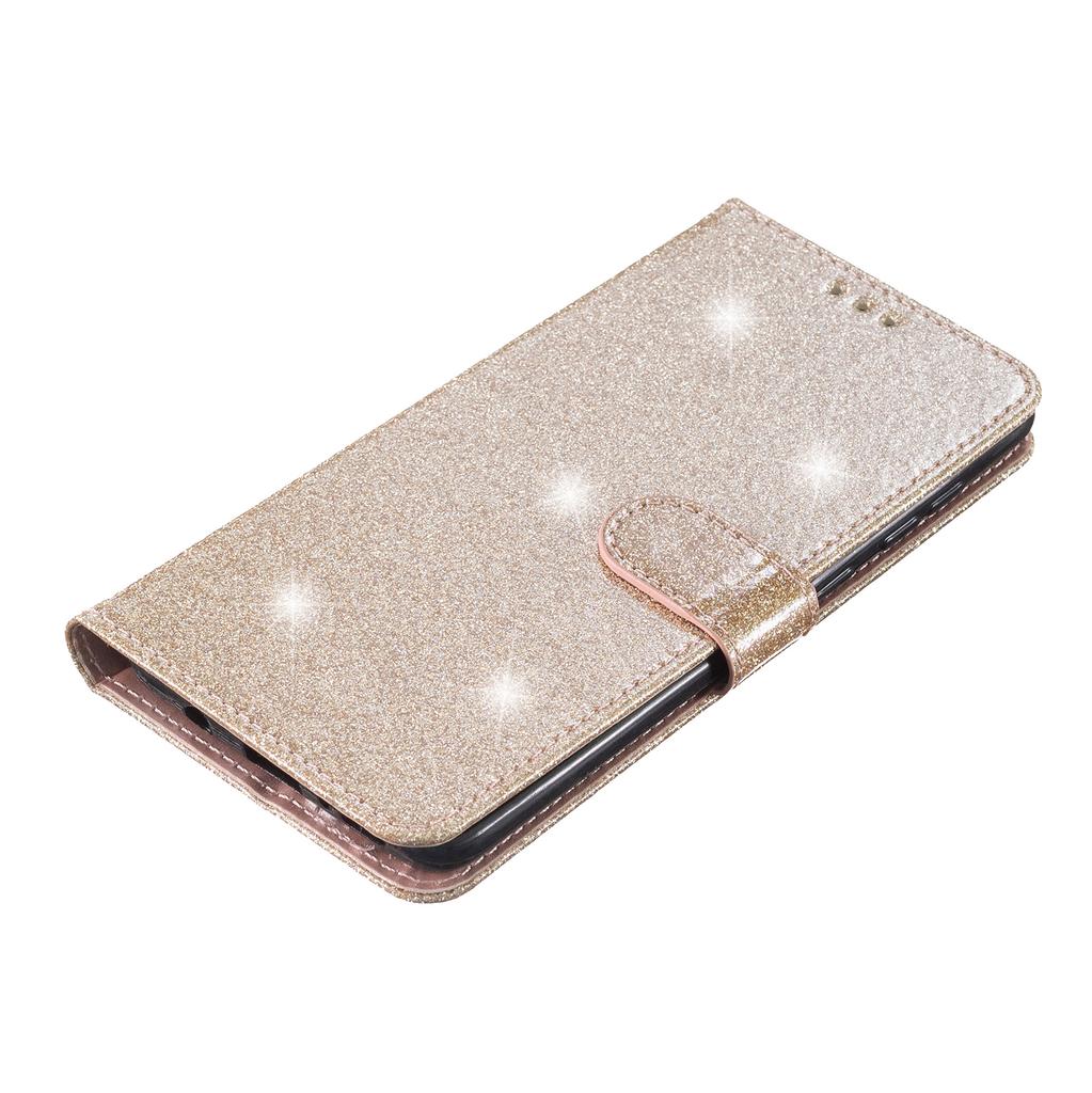 Pro Samsung Galaxy S24+ Pouzdro Třpytivý Kryt na Telefon s Peněženkou a Stojánkem