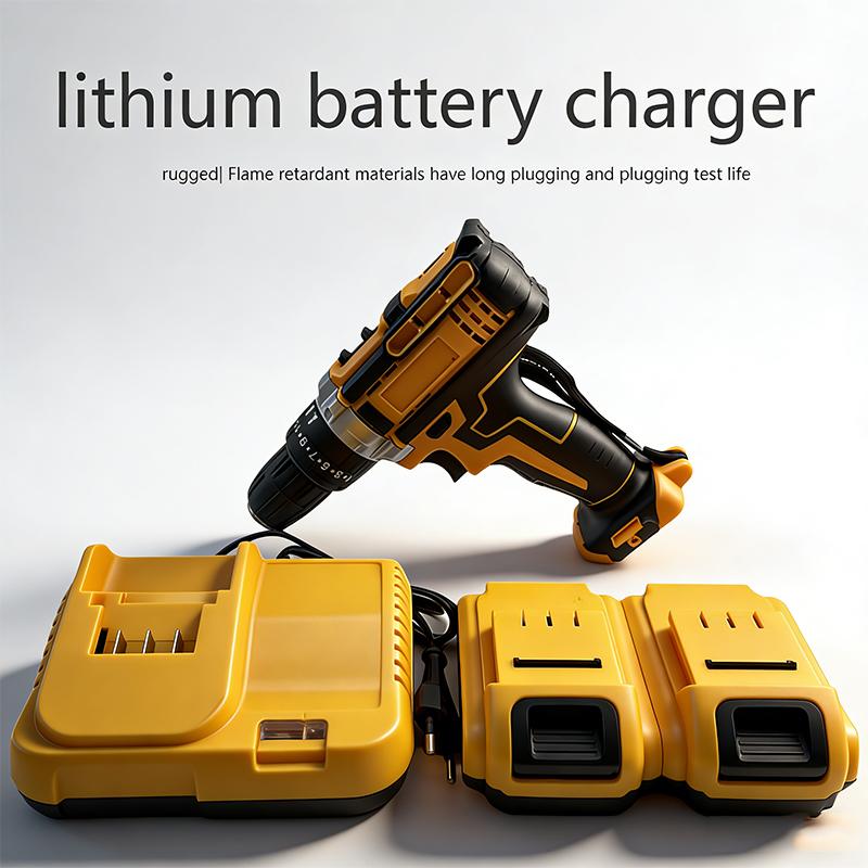 Us EU Plug For 21V 18V Lithium Battery 0.5A 2.5A Charger For Electric Tools HighQuality Charger Power Tool