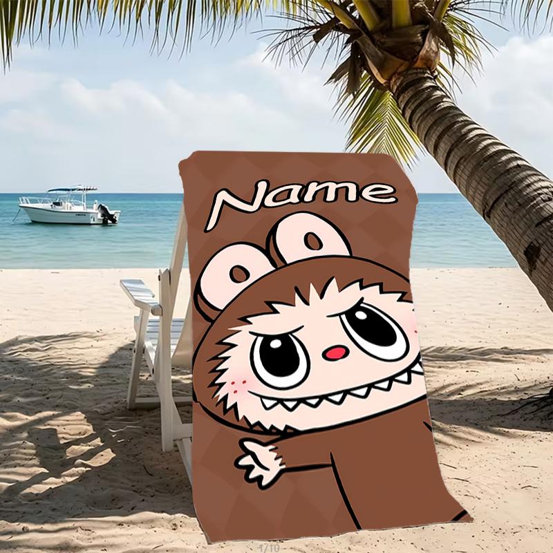 Customizable personalized beach towels Lububu themed designs.Suitable for the beach, yoga, sports;ideal as beach accessories