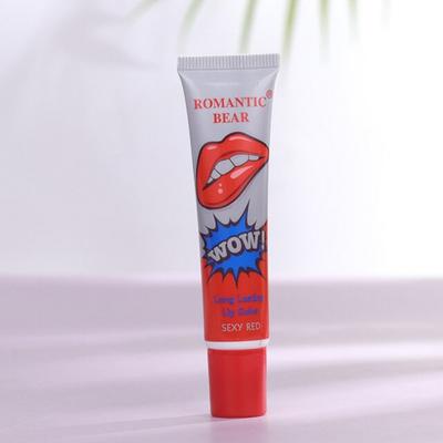 Lápiz labial líquido resistente al agua de larga duración, brillo labial, mascarilla hidratante, maquillaje, desgarro, pelusa labial completa, cosmético, 6 piezas, rojo sexy, 1 pieza, 05 rojo sexy