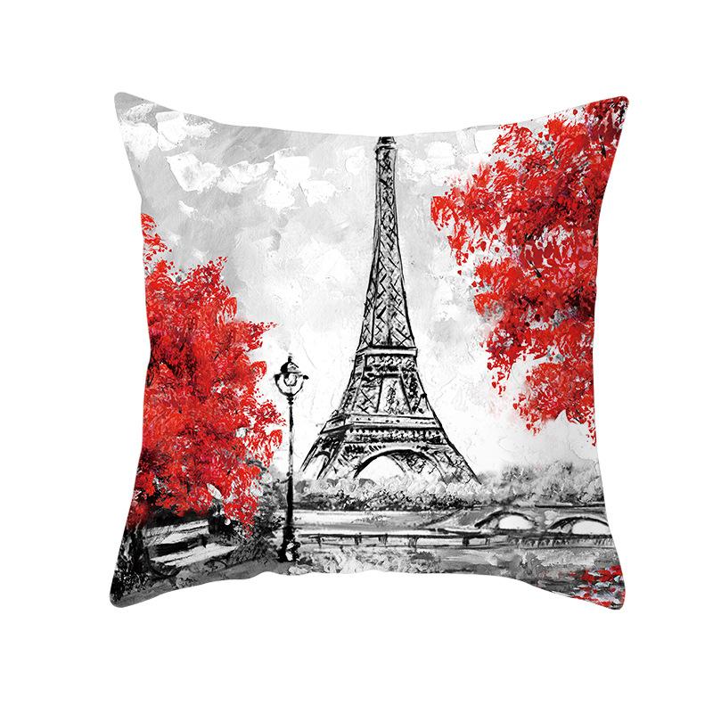 Valentine's Day Love Tree Series Peach Skin Pillowcase Valentine's Day Sofa Pillowcase Home Fabric