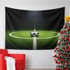 Soccer Ball on Green Field Pattern Wall Hanging Tapestry Decorative Tapestry Home Decor for Bedroom and Living Room