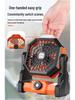 Rechargeable High-Power Portable Camping Fan with Light and Hook - Ideal for Tent and Household Use