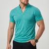 Men's Solid Color Short Sleeve Tops Men's Casual Fashion Short Sleeve Tops