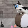 13Pcs Interactive Cat Toy Set Suction Cup Teaser Stick Detachable 22LBS Strong Suction Handfree Feather Toy for Cat Training