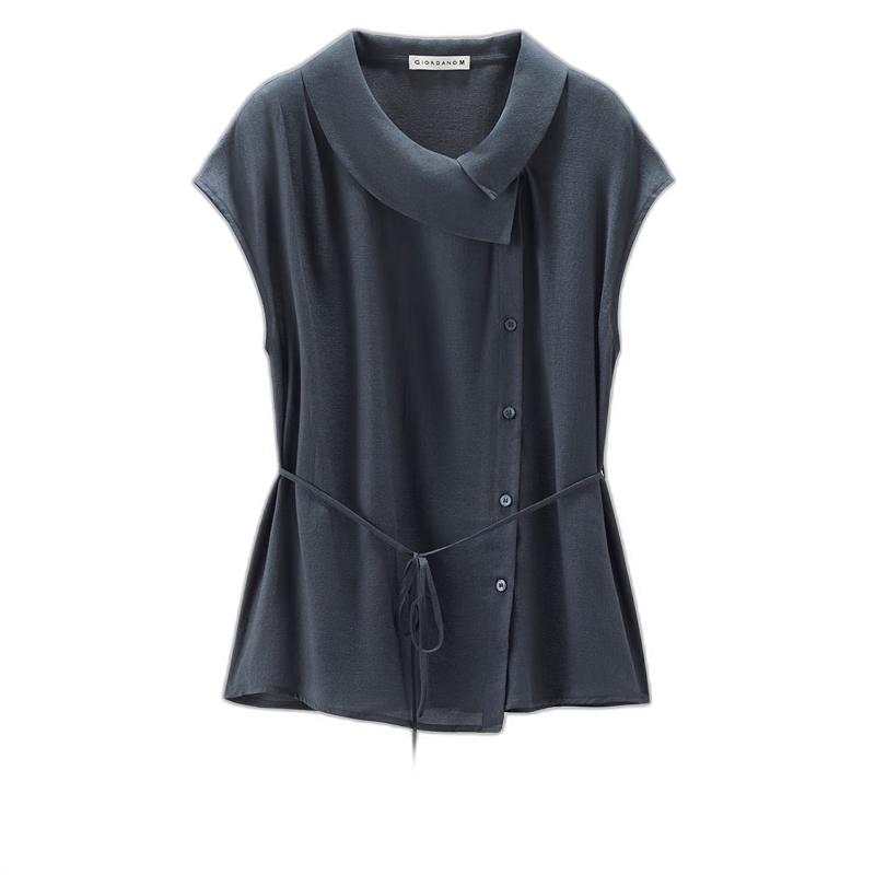 

Giordano Women s Designer Short Sleeve Tie-Front Shirt XL
