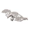 8 Speed Bike Chain Steel Fast Installation Silver Silent Accurate Shifting Mountain Bike Chain for 8 Speed Bicycles