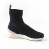 Great LOUIS VUITTON Sneakers Logo Socks Black Women 37.5 Used