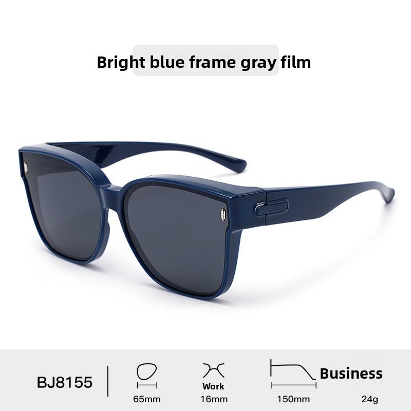 Polarized Tr90 Sunglasses For Men Women Uv400 Light Grey Sun Protection Driving Fashion