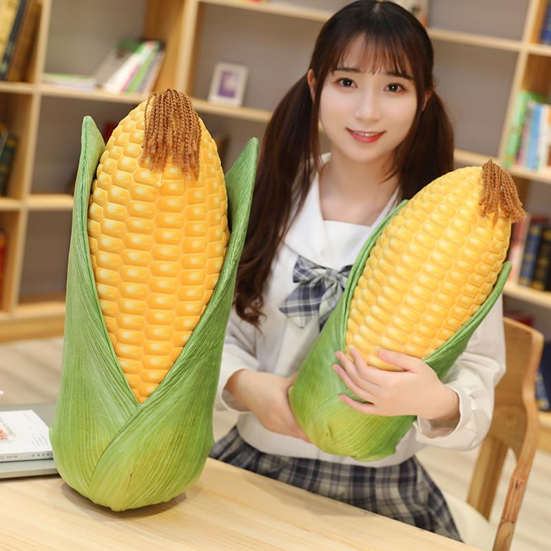 50/60cm Simulation Corn Plush Pillow Cute Stuffed Plant Doll Soft Sofa Pillow Cushion Home Decoration Creative Birthday Gift