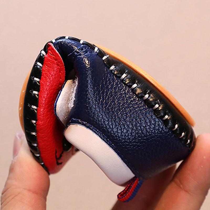 Spring/Autumn Style Baby Wrapped Shoes, Soft-Soled Unisex Infant Shoes, Pre-Walking Shoes for Boys and Girls, Small Leather Pre-Walking Shoes.