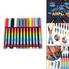 Marker Pens Painting Watercolor Pen Set Colorful Paint Markers, Smooth Art Project Marker Pens for Cards Black Papers, 12 12 Colors